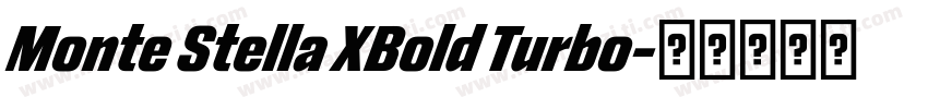 Monte Stella XBold Turbo字体转换